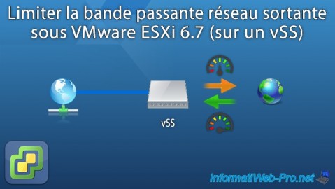 Limiter la bande passante réseau sortante sous VMware ESXi 6.7 (sur un vSS)
