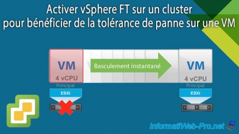 VMware vSphere 6.7 - Activer vSphere FT sur un cluster