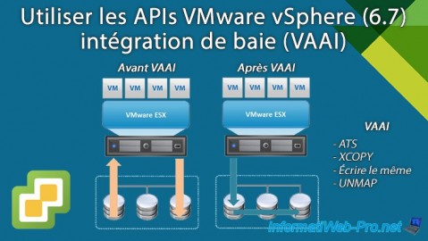 Utiliser les APIs VMware vSphere (6.7) intégration de baie (VAAI)