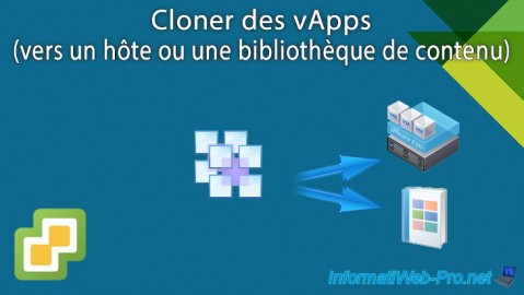 VMware vSphere 6.7 - Cloner des vApps