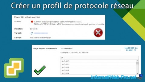 Créer un profil de protocole réseau sous VMware vSphere 6.7