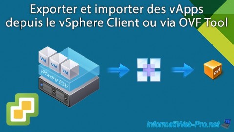 VMware vSphere 6.7 - Export et import de vApps