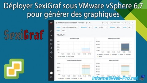 Déployer SexiGraf sous VMware vSphere 6.7 pour générer des graphiques concernant vos hôtes ESXi et de VCSA